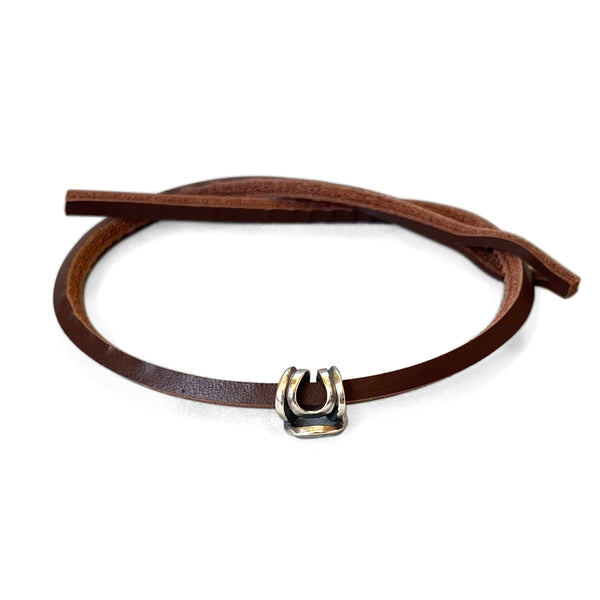 Humble Knot Single Leather Bracelet Brown