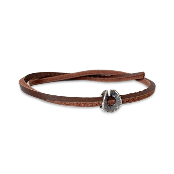 Endless Single Leather Bracelet Brown