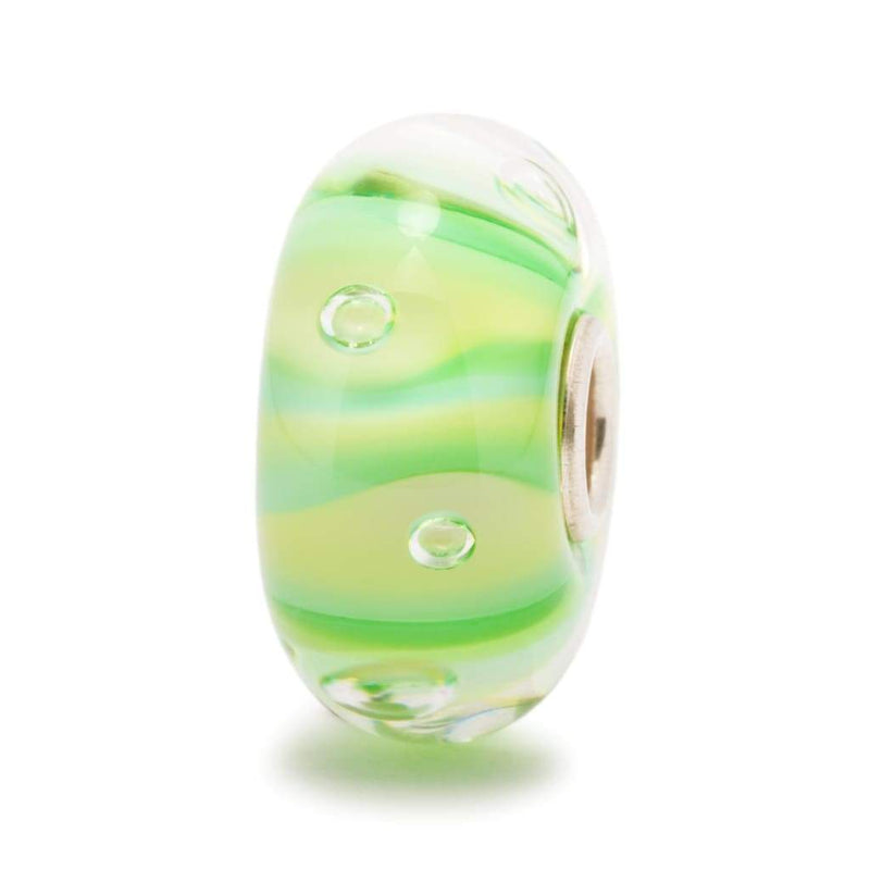 Green Stripe Bubble - Bead/Link