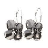 Hanging Hydrangea Earrings with Silver Earring Hooks - BOM 