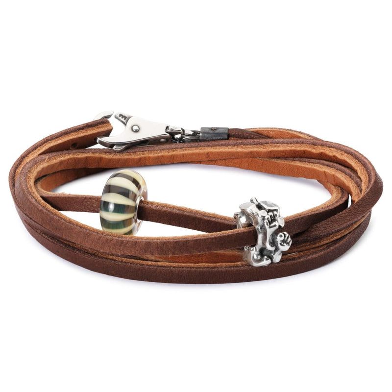 Leather Bracelet Light/Dark Brown - Bracelet