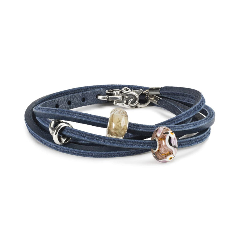 Buy Renla Blue Leather Bracelet for Men (SZ-203) at Amazon.in