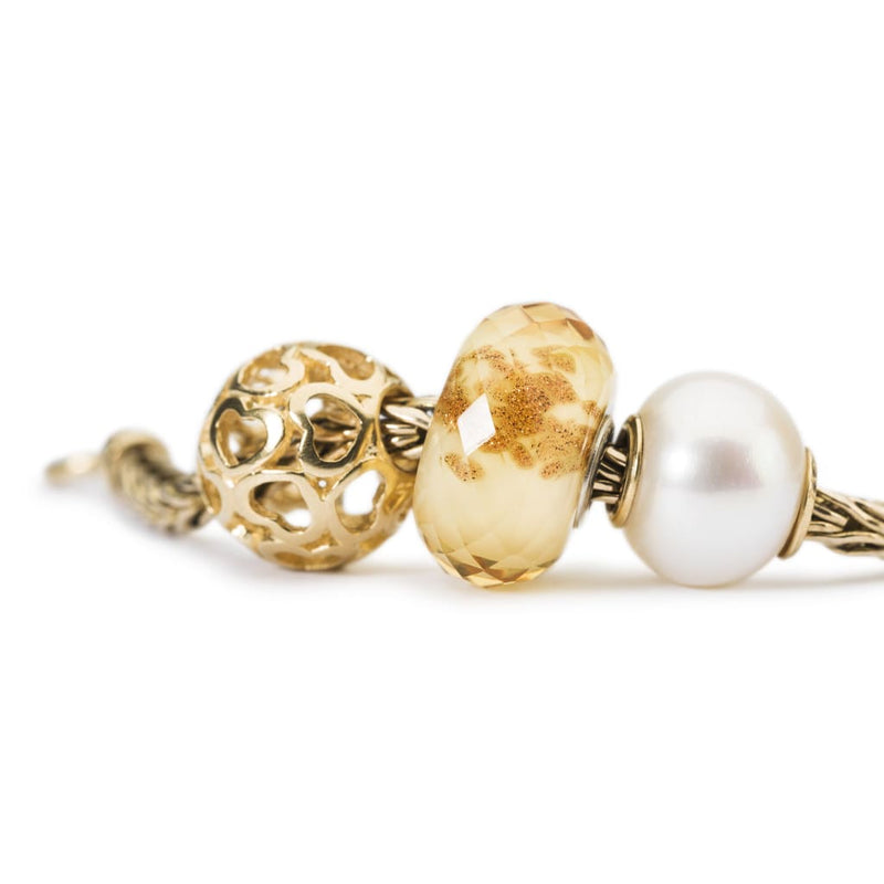 Pearl with Gold - Bead/Link