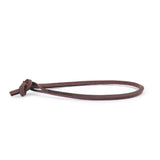 Lucky Knot Single Leather Bracelet Brown