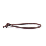 Yin Yang Floating Single Leather Bracelet Brown