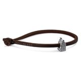 Single Leather Bracelet Brown - Bracelet