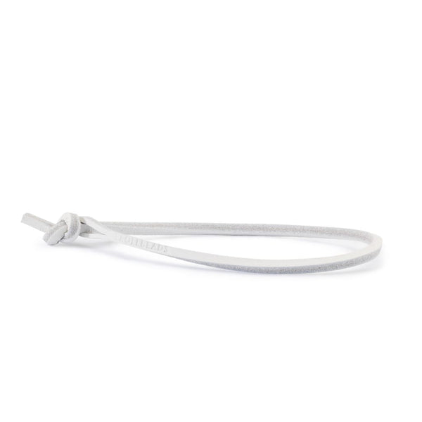 Single Leather Bracelet White - Bracelet