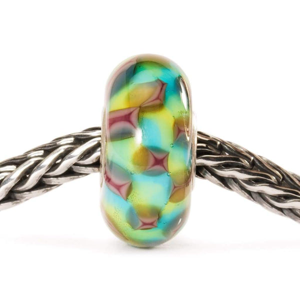 Turquoise & Purple Chess - Bead/Link