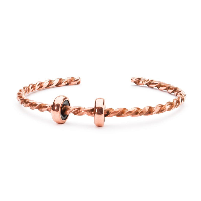 Twisted Copper Bangle with 2 x Copper Spacers - BOM Bangle