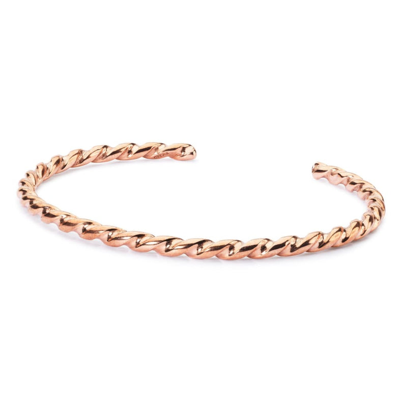 Twisted Copper Bangle with 2 x Copper Spacers